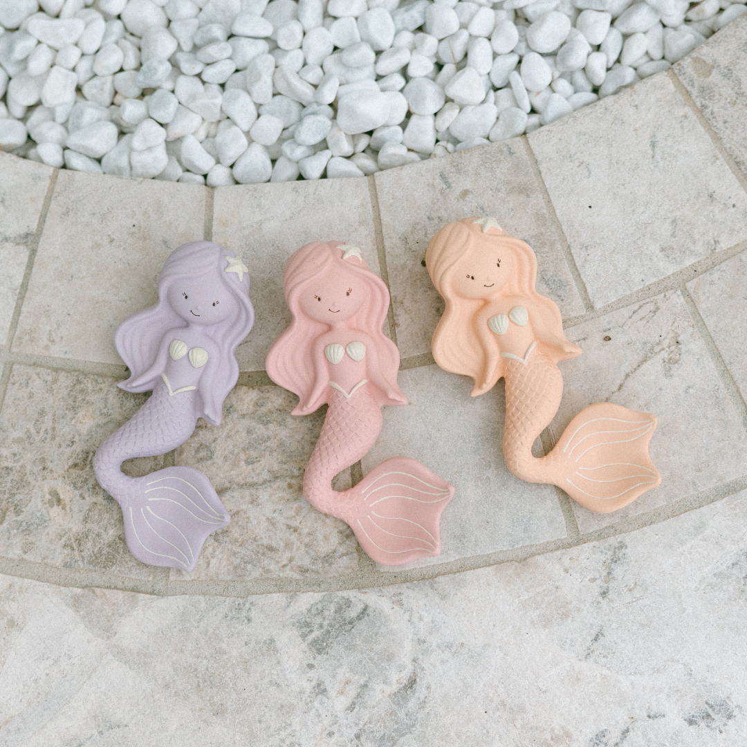 Damaged box Maeve the Mermaid Natural Rubber Teether (peach)