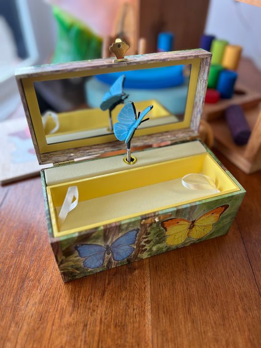 Jewellery Box (Music Box) blue butterfly