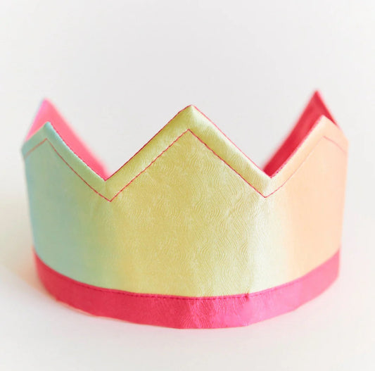 Sarah's Silks Reversible Crown (Rainbow/Rose)