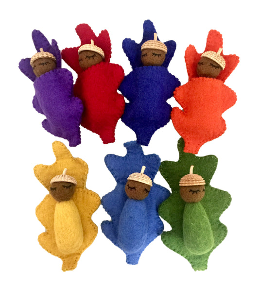 Rainbow acorn baby (individual)
