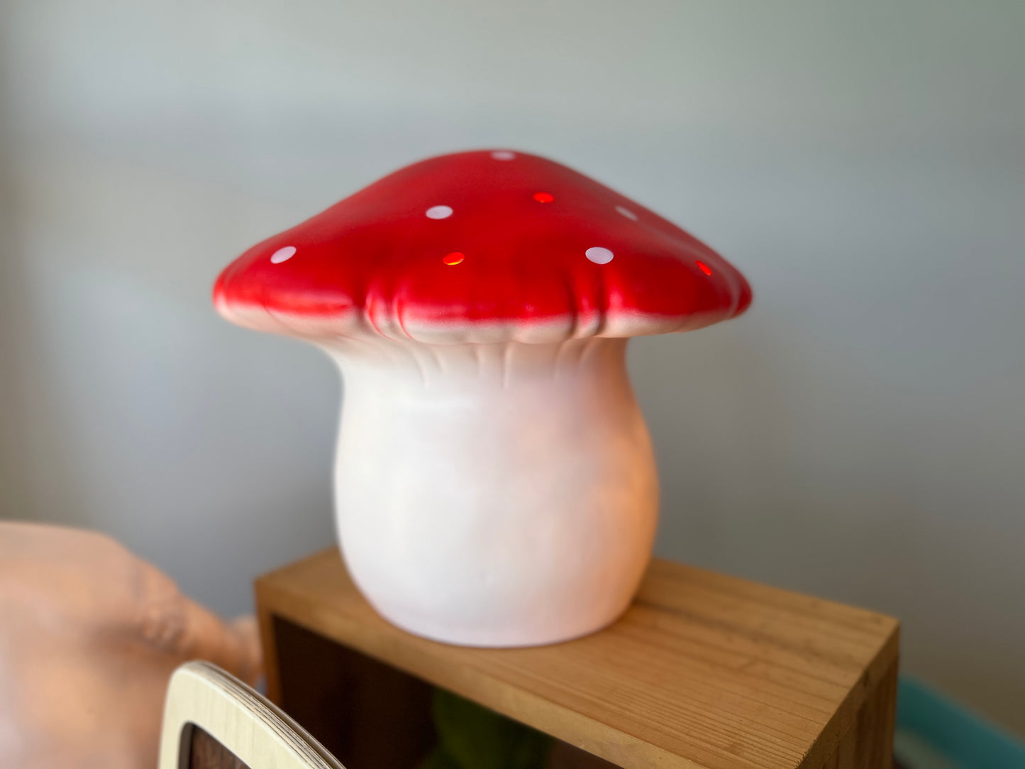 Heico Red large mushroom night light - lamp