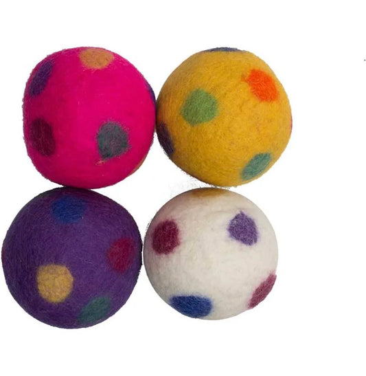 Felt Balls (polka dot) 7cm