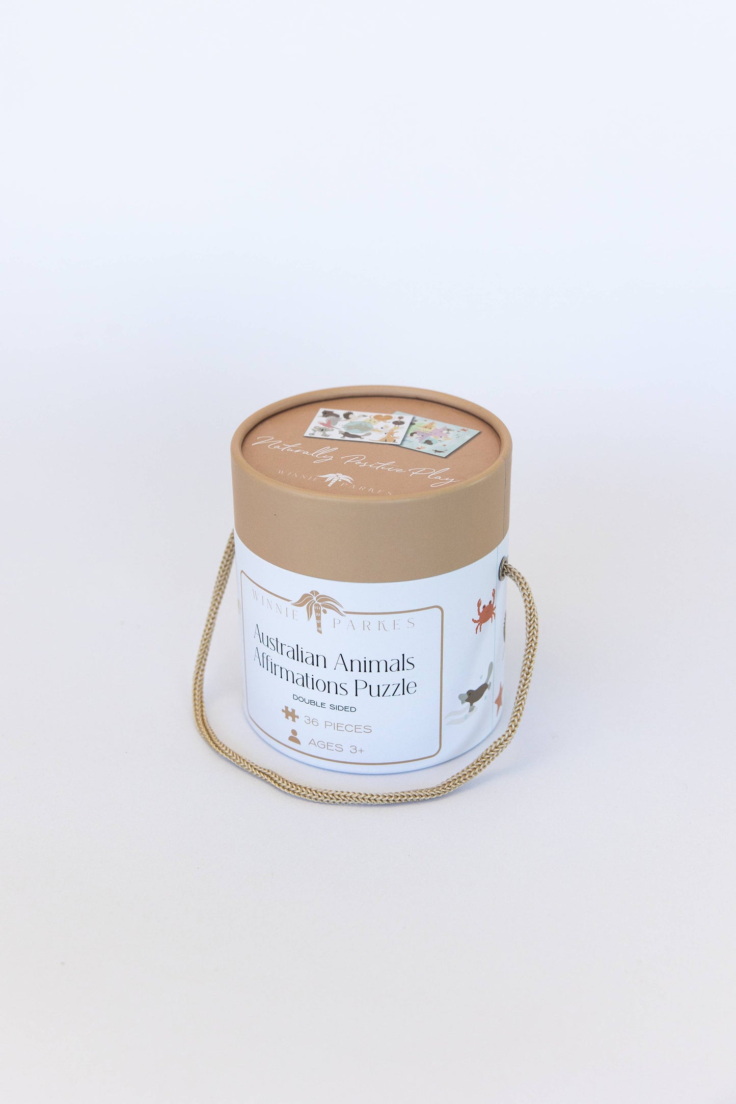 DAMAGED packaging Australian Animals Affirmations Puzzle - Double Sided