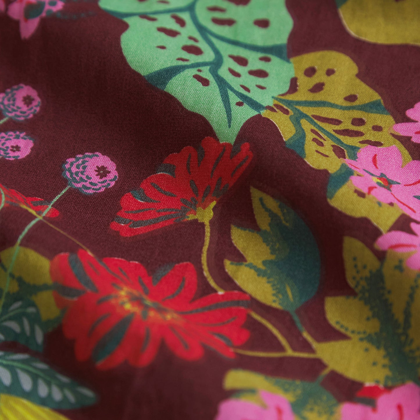 Genevieve | Cotton Cot Sheet (Mahogany)