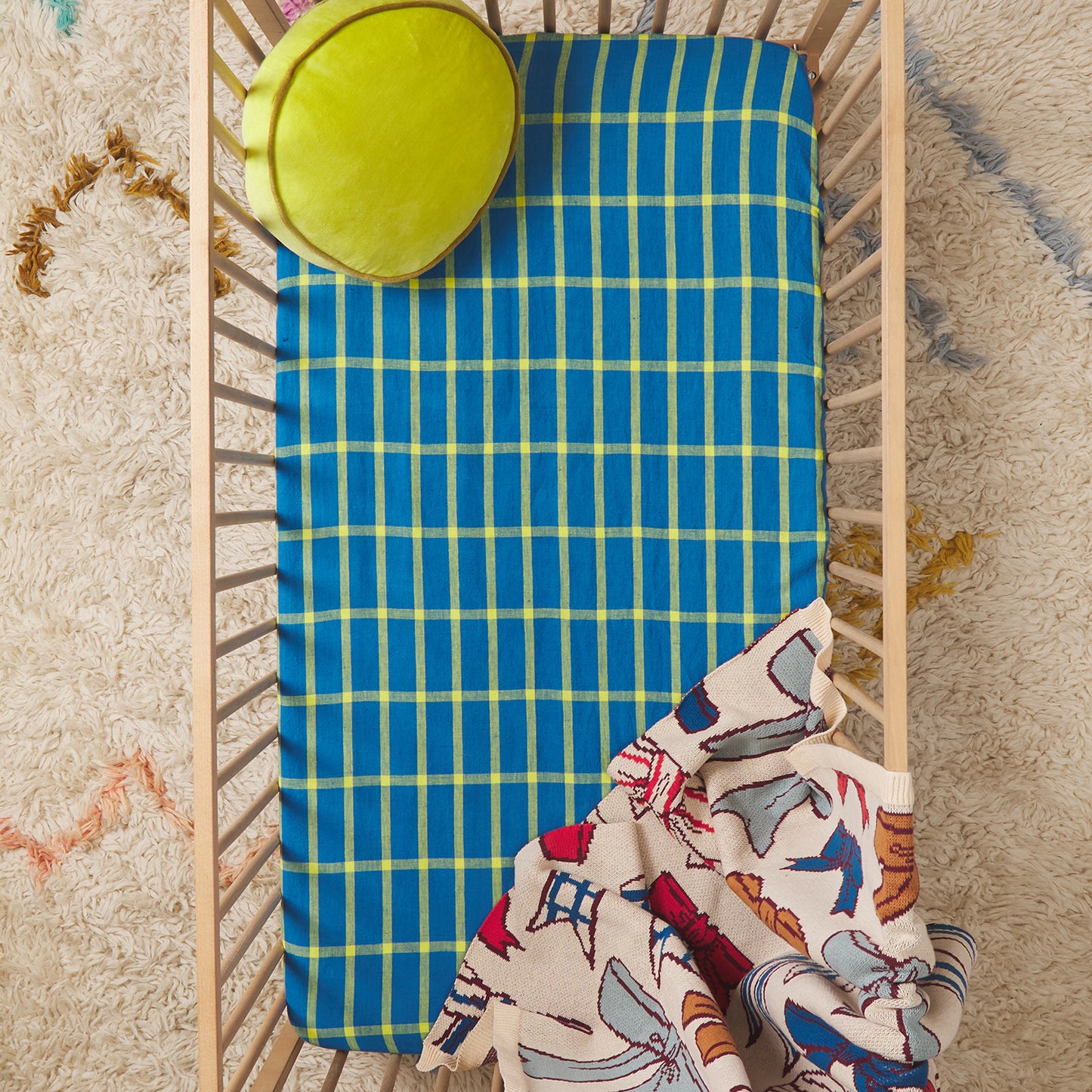 Remi | Linen Cot Sheet (Capri)