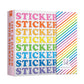 Colourful Stickers Sticker Keeper Album